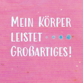 Affirmationskarte mit positivem Spruch zum mentalen Training