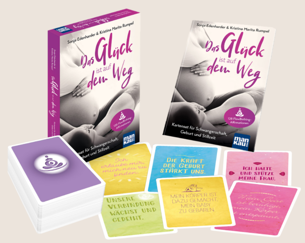 Affirmationskarten Box zum mentalen Training für die Geburt